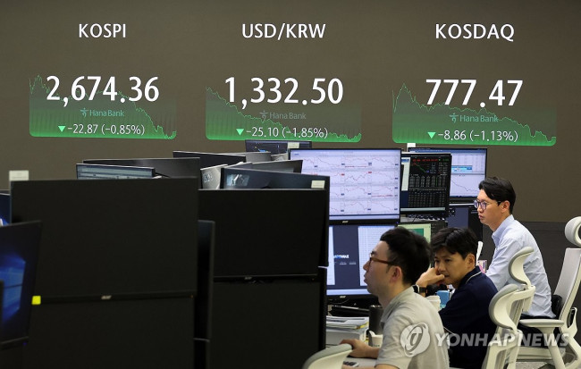 코스피 하락 마감