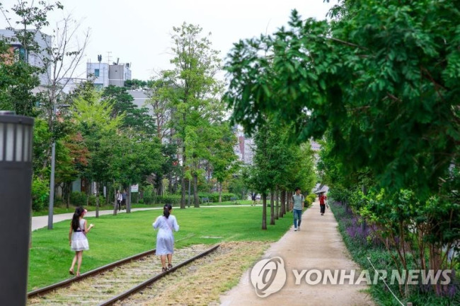경의선 숲길 모습