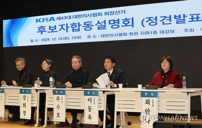 대한의사협회 회장선거 후보자합동설명회