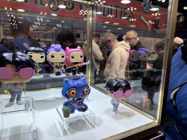 뉴욕 코믹콘 '케데헌' 캐릭터 모형 전시